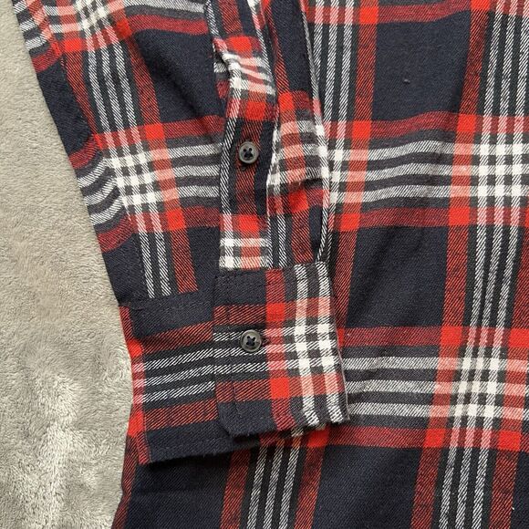 Mountain Ridge Top Men's 2XLT Red Plaid Long Sleeve Flannel Outdoor Grandpacore - Picture 4 of 9